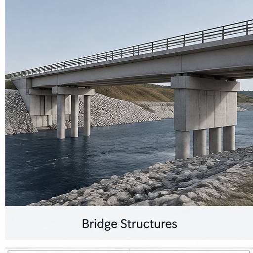 Bridge BIM model and structural drawing