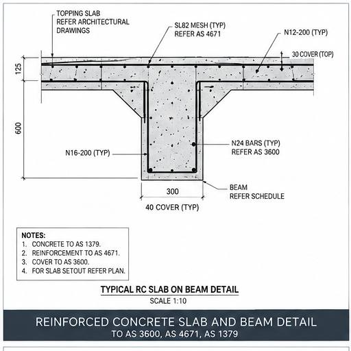 Structural model and reinforced concrete detail